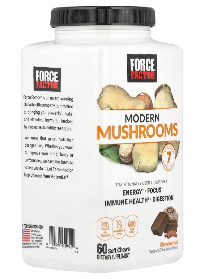 Force Factor Modern Mushrooms® Cinnamon Roll 60 Soft Chews - Image 2