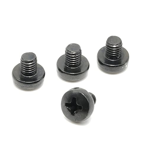 ReplacementScrews Rear License Plate Screws Compatible with Tesla Model 3 (M3) - Stainless Steel - Black Oxide - Standard Length (Pack of 4) - Image 1