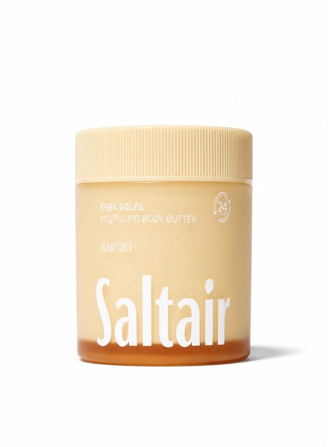 Saltair Multi-Lipid Body Butter – Hydrating 24-Hour Moisture – Body Cream for Soft Skin & Barrier Support – Ceramides, Coconut Oil & Shea Butter for Dry Skin Care – Shea Soleil 10oz - Image 1