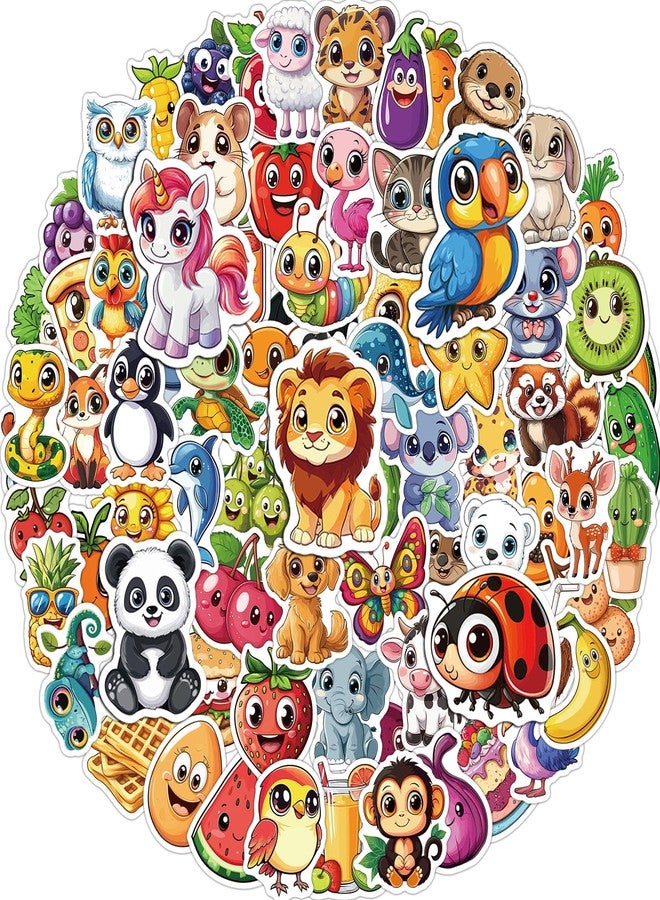 JCFIRE 200PCS Stickers for Kids, Mixed Waterproof Cute Animal Vinyl Scrapbook Stickers for Water Bottle, Book, Laptop, Goodie Bags Stuffers Kids Party Favors, Aesthetic Classroom Supplies Must Haves - Image 1