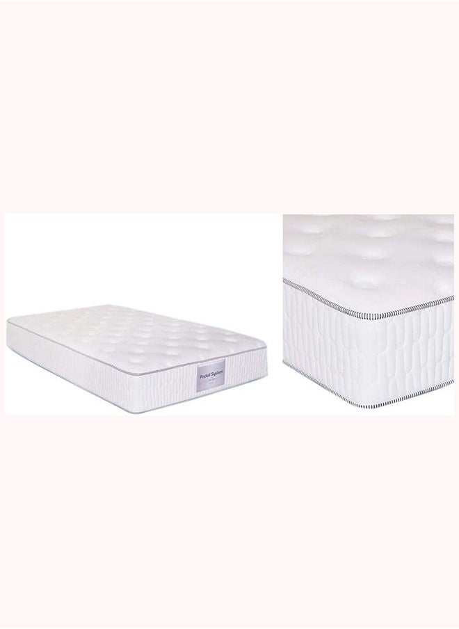Galaxy Design Luxurious Layer And Pocket System Innerspring Mattress White Single Size 200x200x29 cm 7 Year Full Warranty