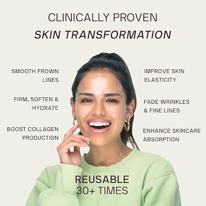 Dermaclara Forehead Patch - Forehead Wrinkle Patches for Face Overnight, Dermaclara Silicone Patches, Reusable for Face, Treatment for Wrinkles, Repair & Restore, Up to 30 Uses - 1 Patch - Image 2
