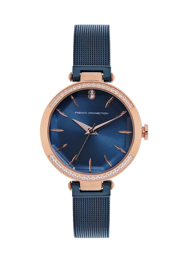 فرنش كونكشن French Connection Analog Blue Dial Women's Watch-FCP21URGM