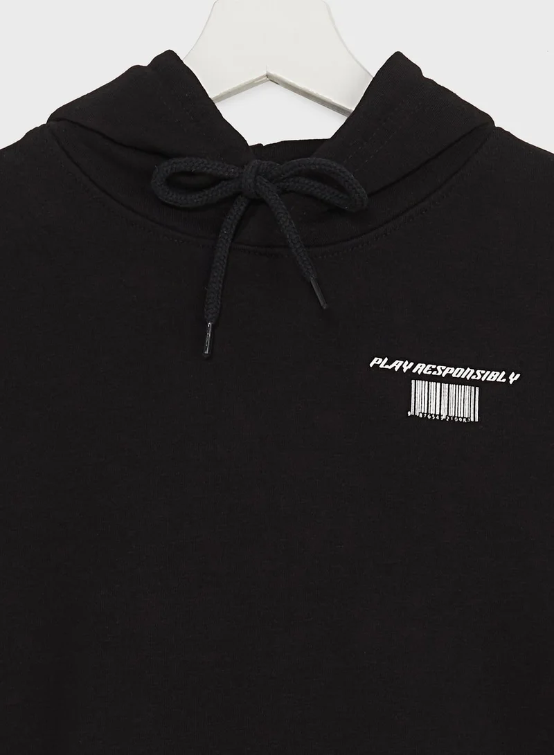 Pinata Boys Front And Back Printed Pocket Hoodie