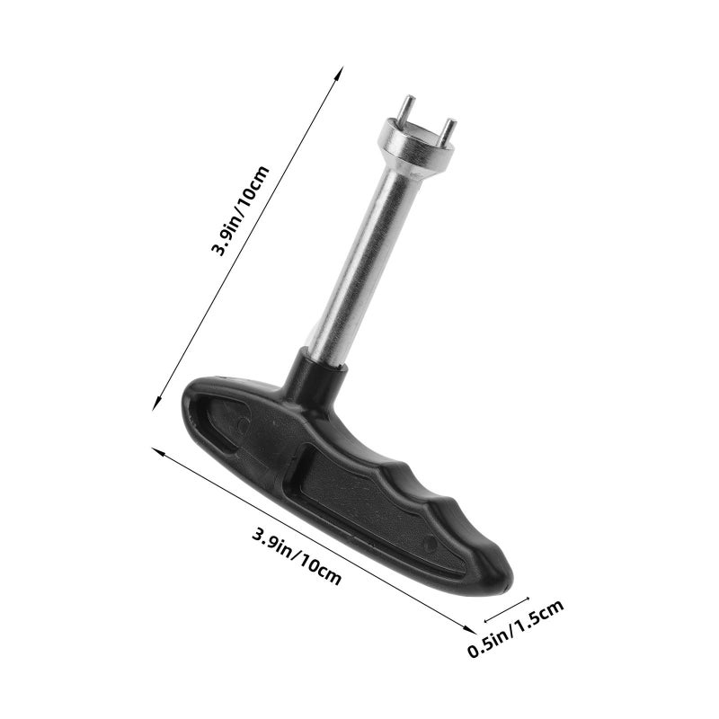 Black Golf Shoe Spike Wrench for Cleats Maintenance and Replacement Tool - Image 3