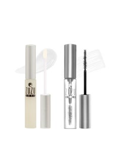 Zuzu Luxe Zuzu Luxe Sheer Lip Gloss GIFTSET, Natural Lip Gloss, Paraben Free, Vegan, Gluten-free, Cruelty-free, Non GMO, 0.17 oz (Clear Gloss/Clear Mascara)  - Image 1