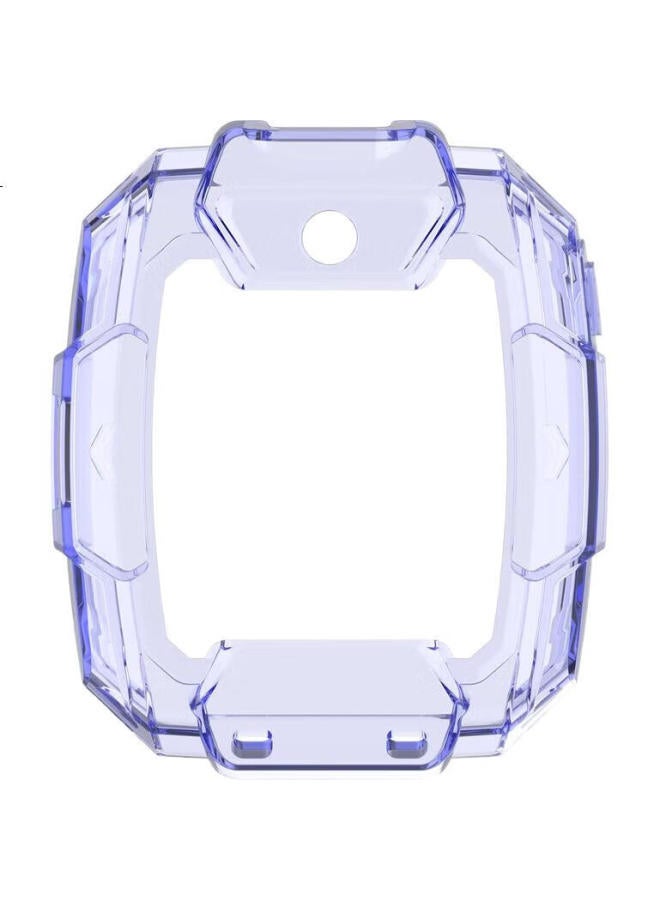 KMaxAI Protective Case And Screen Protector For Huawei Children'S Watch 5 Pro, Set, Soft Rubber Case For Smartwatch, Screen Protector, Anti-Scratch Eye Protection Film, Protective Case, Tempered Glass Film, Transparent Blue - Image 2