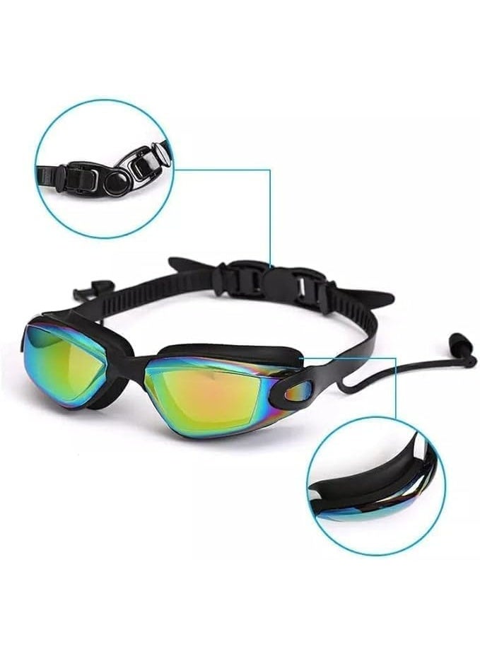 Generic Anti-Leak, Anti-Fog Swimming Goggles for Adults, Men, Women, Youth, UV Protection, Clear Vision Swimming Goggles (Multicolor) - Image 3