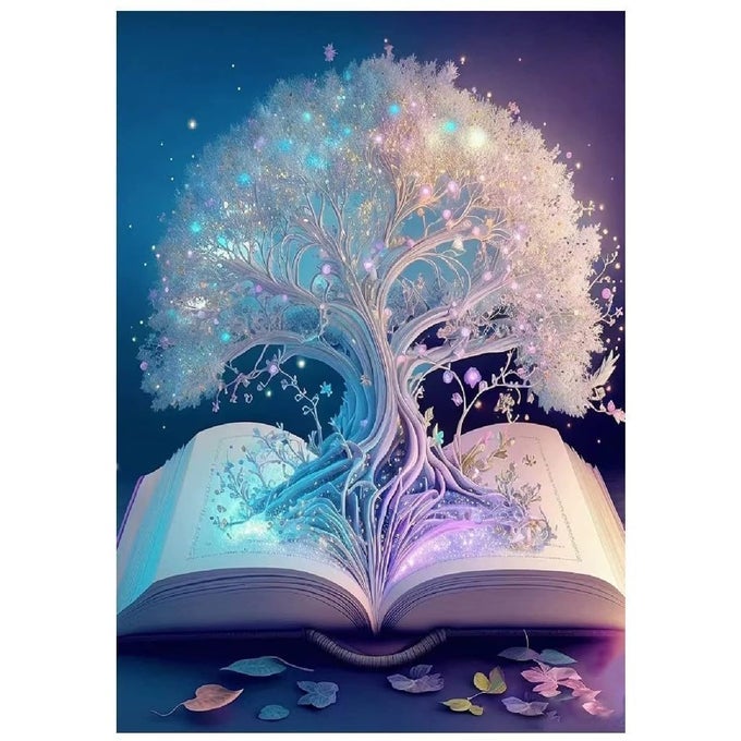 5D DIAMOND ART KITS FOR ADULTS BEGINNER KIDS LIFE TREE DIAMOND PAINTING KITS DIY PAINTING WITH DIAMONDS GIFT GREAT FOR HOME WALL DECOR 12X16IN