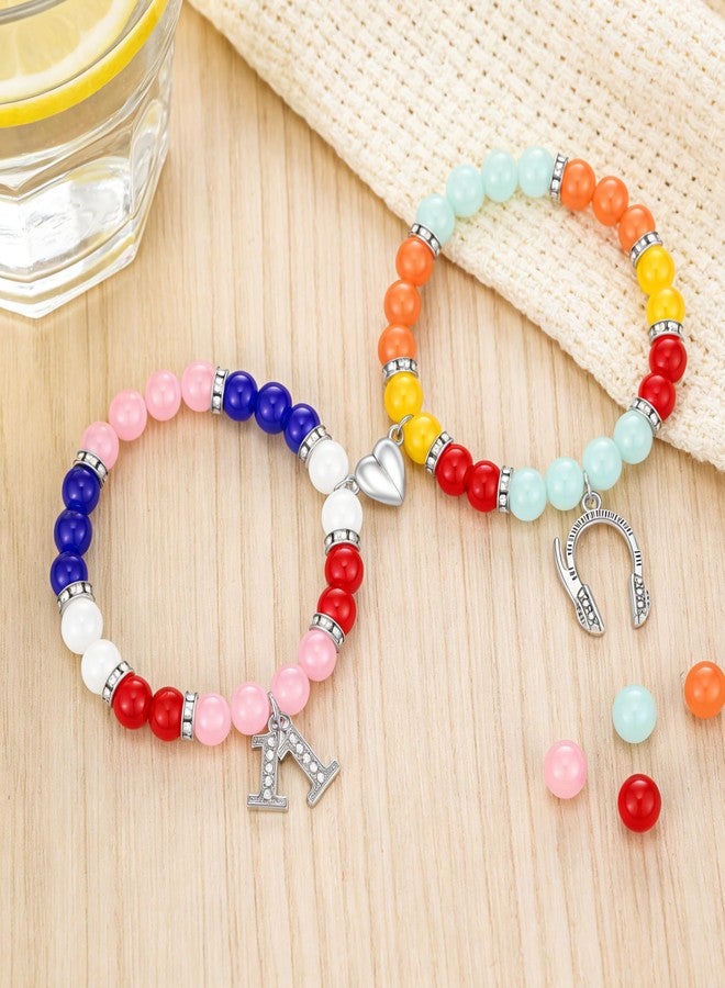 Thalireth Strange Horror Things Bff Beaded Matching Bracelets 80s Retro Psychic Power Headphones Friendship Natural Stone Bracelets For Best Friend New Year Gifts - Image 3