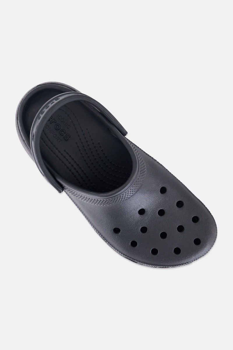 crocs أحذية كلوغ نسائية بشعار العلامة التجارية، سوداء - Image 4