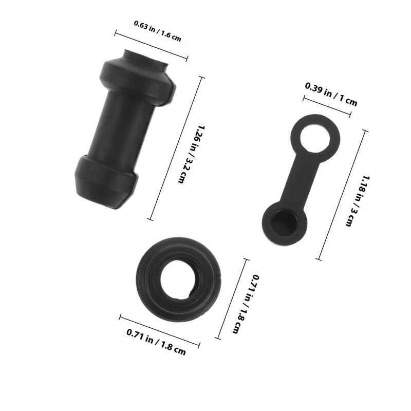 Motorcycle Disc Brake Caliper Grease Fitting Caps 10 Pack Waterproof Dust Sleeves for Scooter Bike - Image 3