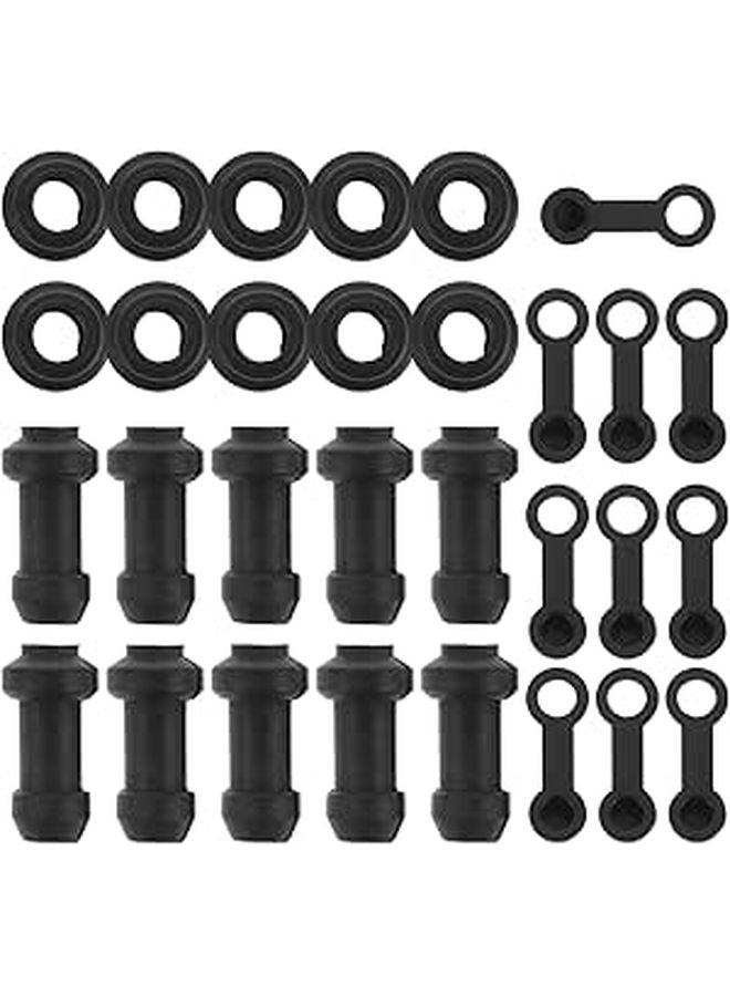 Motorcycle Disc Brake Caliper Grease Fitting Caps 10 Pack Waterproof Dust Sleeves for Scooter Bike - Image 1