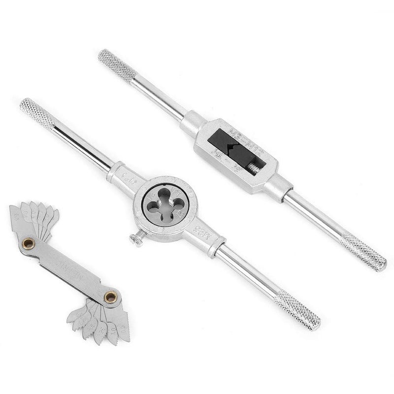 40Pcs Alloy Steel Tap and Die Set with Adjustable Wrenches for Automotive Metalworking - Image 5