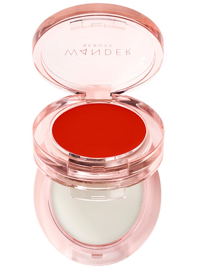 Wander Beauty Double Date Lip & Cheek - Be Mine/Swipe - 4-in-1 Cream Blush & Lip Tint - Blush, Lip Moisturizer, Lip Balm, & Eye Gloss - Multitasking Eye, Cheek, and Lip Makeup With Green Tea - 0.07 oz - Image 1