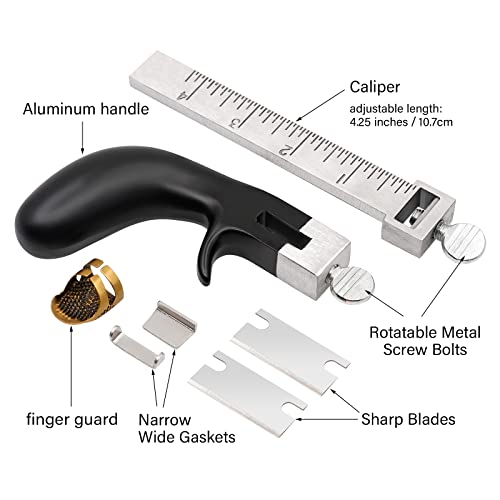 NAOEDEAH Leather Strap Cutter Cutting Working Tools Leather Crafting Tools and Supplies for Professional Leather Tooling Kit Belt Cutter - Image 2