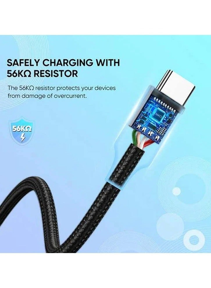 UGREEN ECO Ugreen 60128 USB Male to Type-C Black 2 Meter Data Cable # 60128 - Image 3