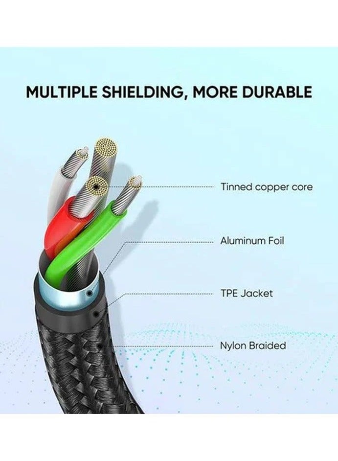 UGREEN ECO Ugreen 60128 USB Male to Type-C Black 2 Meter Data Cable # 60128 - Image 4