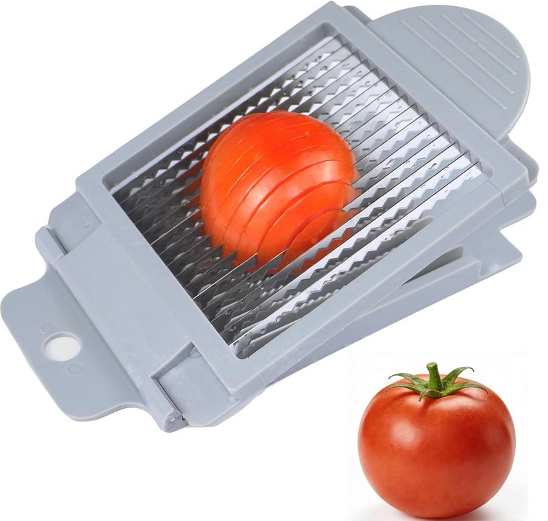ZLMC Tomato Slicer Manual Tomato, Mushroom, Avocado，Ham, and Egg Cutter Home Use Stainless Steel Slicer - Image 1