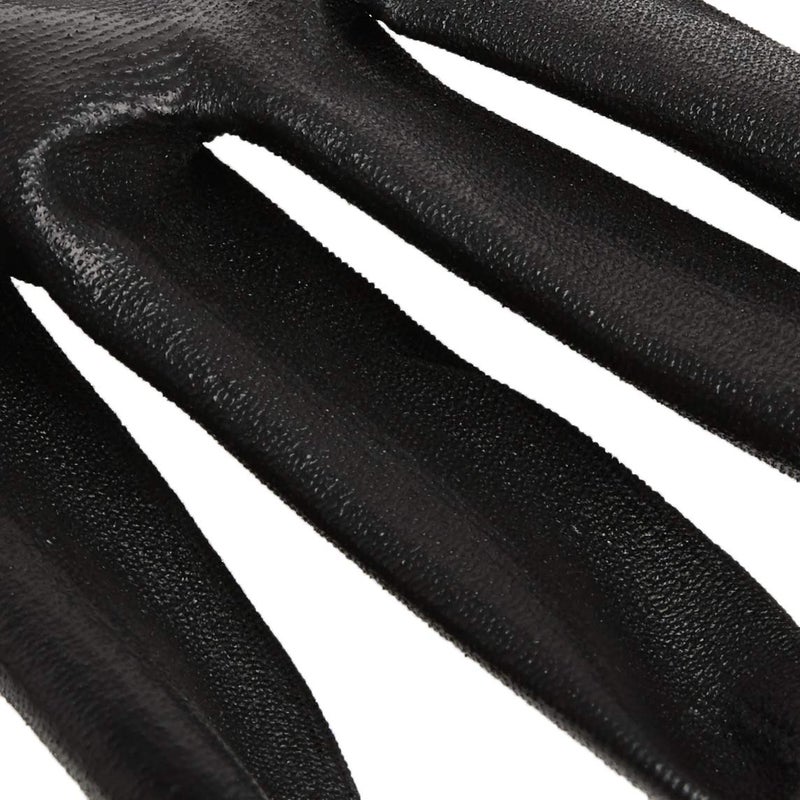grease monkey Gorilla Grip Work Gloves, Never Slip Maximum Grip All-Purpose, Gloves for Men, Superior in Wet, Dry, Oily Conditions, Polymer Palm, Extra Large Size, 1 Pair, Black/Blue| 25054-26 - Image 4