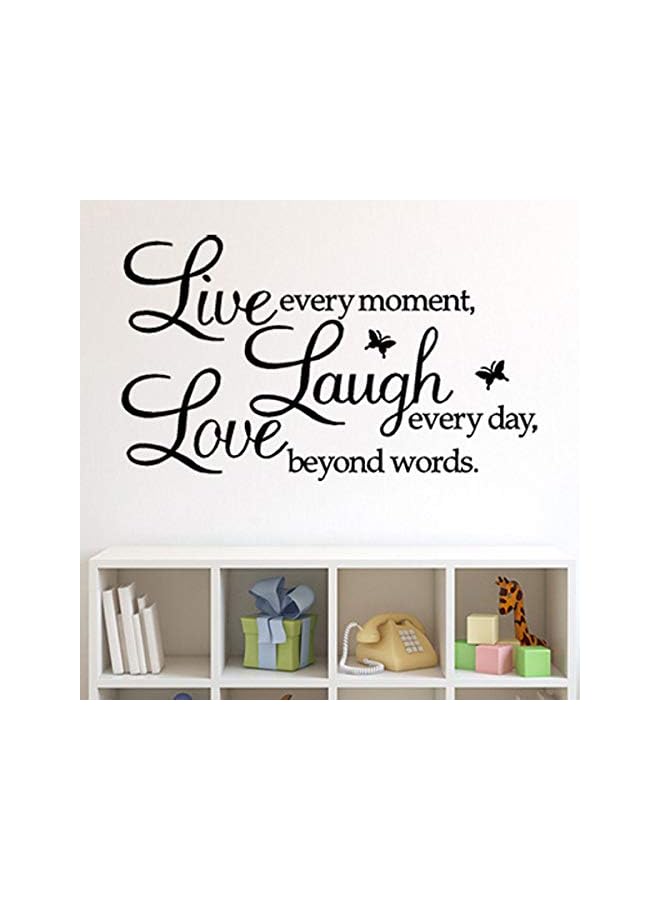 Zaboon Live Every Moment,Laugh Every Day,Love Beyond Words,Wall Sticker Motivational Wall Decals,Family Inspirational Wall Stickers Quotes - Image 2
