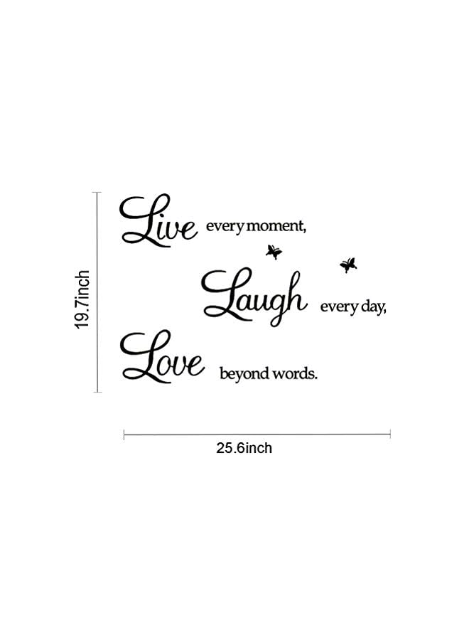 Zaboon Live Every Moment,Laugh Every Day,Love Beyond Words,Wall Sticker Motivational Wall Decals,Family Inspirational Wall Stickers Quotes - Image 3