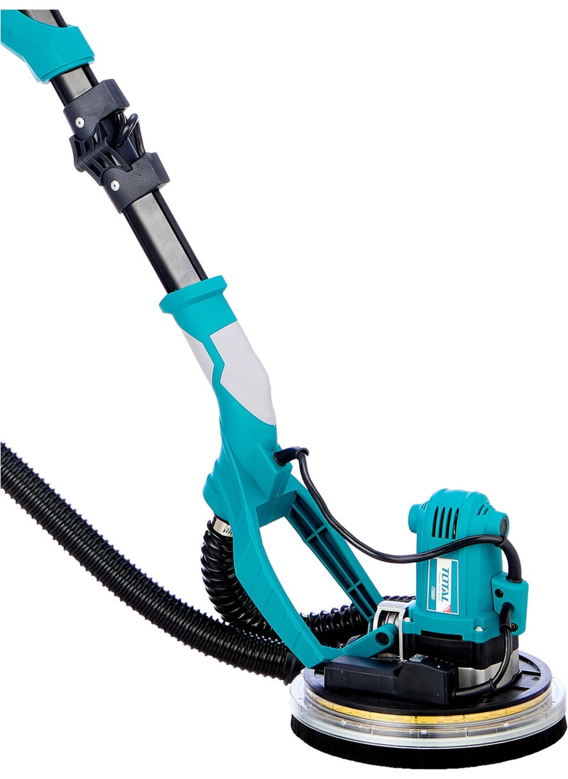 TOTAL TOTAL Drywall Sander 1050W with LED Lights, 600-2600rpm, 215mm Grinding Pad, 225mm Sanding Paper, Includes Dust Bag, Extension Bar, Sandpapers & Extra Carbon Brushes – TWS10501  - Image 3