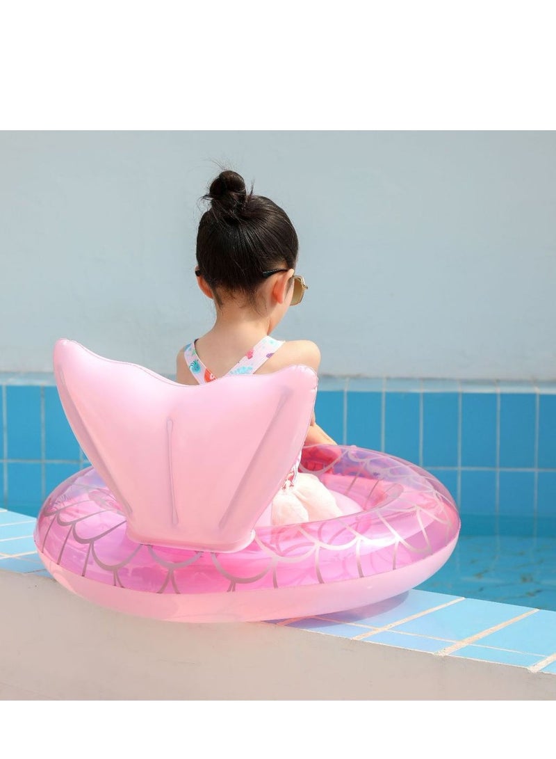 Loquat Mermaid Swimming Inflatable Floating Seat Ring Pink For 0-5 Years - Image 4
