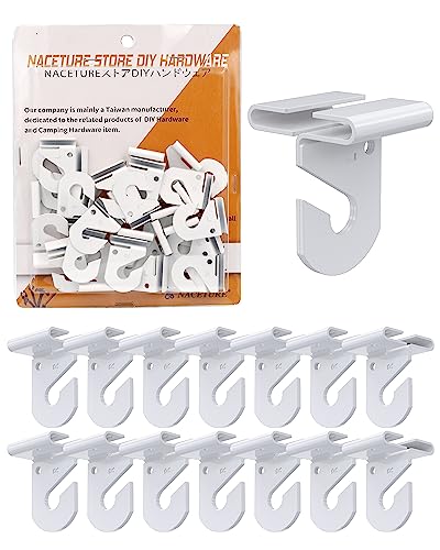 NACETURE Drop Ceiling Hook for Hanging – Ceiling Decorations Ceiling Hanger on Drop Suspended Ceiling Tile Hook Ceiling Clips for Classroom Grid for Office Home Stores Wedding (15 Pack) - Image 1