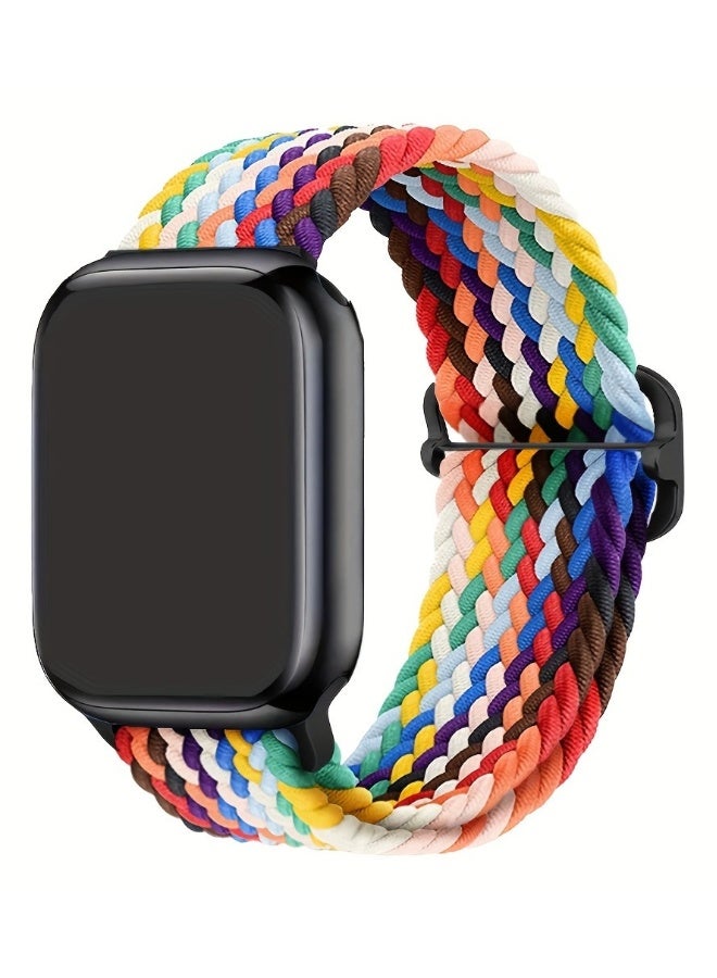 NIBEMINENT Nylon Braided Loop Strap For Apple Watch Band 49mm 45mm 41mm 44mm 42mm 40mm Adjustable Bracelet For iWatch Ultra2 9 8 7 6 5 4 3 SE  - Image 2