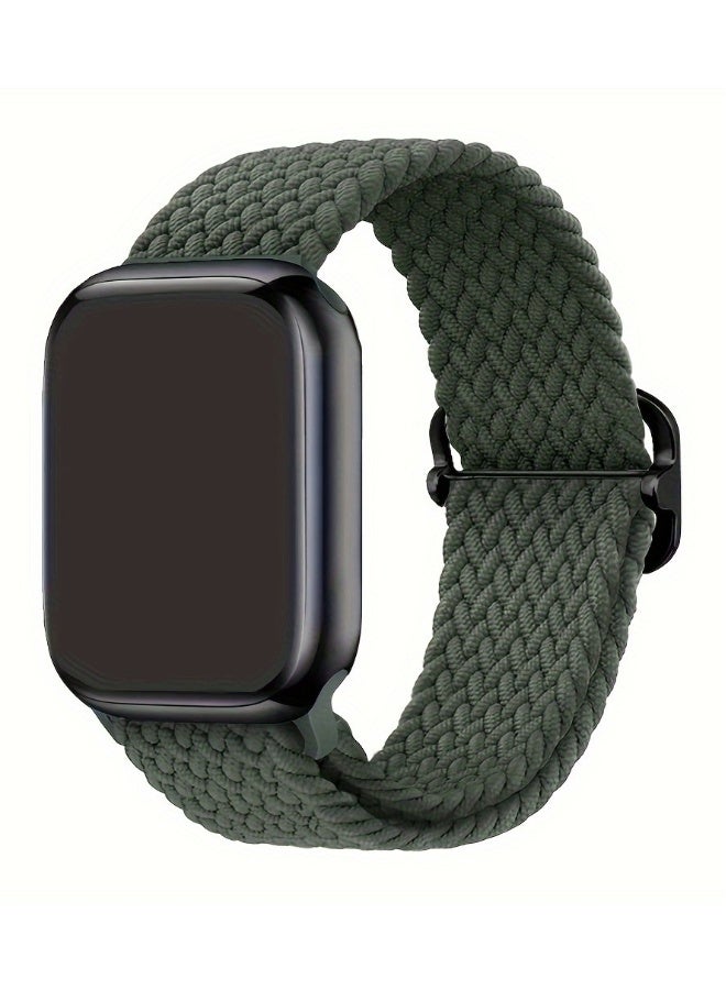 NIBEMINENT Nylon Braided Loop Strap For Apple Watch Band 49mm 45mm 41mm 44mm 42mm 40mm Adjustable Bracelet For iWatch Ultra2 9 8 7 6 5 4 3 SE  - Image 3