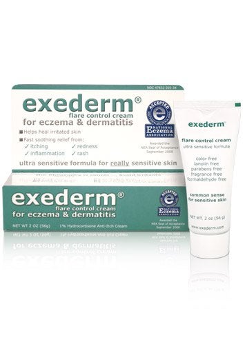Exederm Ultra Hypoallergenic Eczema Dermatitis Flare Control Cream, NEA Accepted (2 oz tube) - Image 5