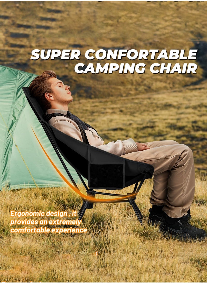 Canway - High Back Camping Chair,Portable Camping Folding Chair  Lightweight with Breathable Mesh, Outdoor Compact Folding Chair for Beach Fishing Picnic Patio Trave - Image 1