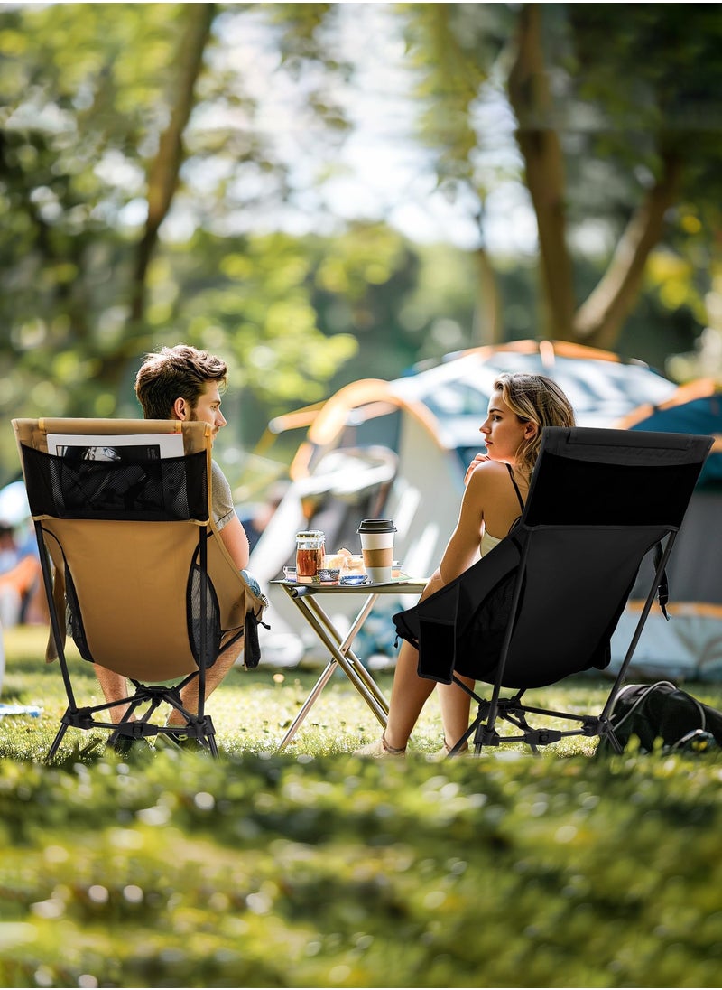 Canway - High Back Camping Chair,Portable Camping Folding Chair  Lightweight with Breathable Mesh, Outdoor Compact Folding Chair for Beach Fishing Picnic Patio Trave - Image 1
