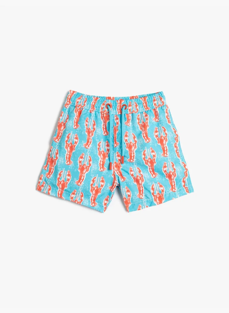 كوتون Swim Shorts Lobster Printed