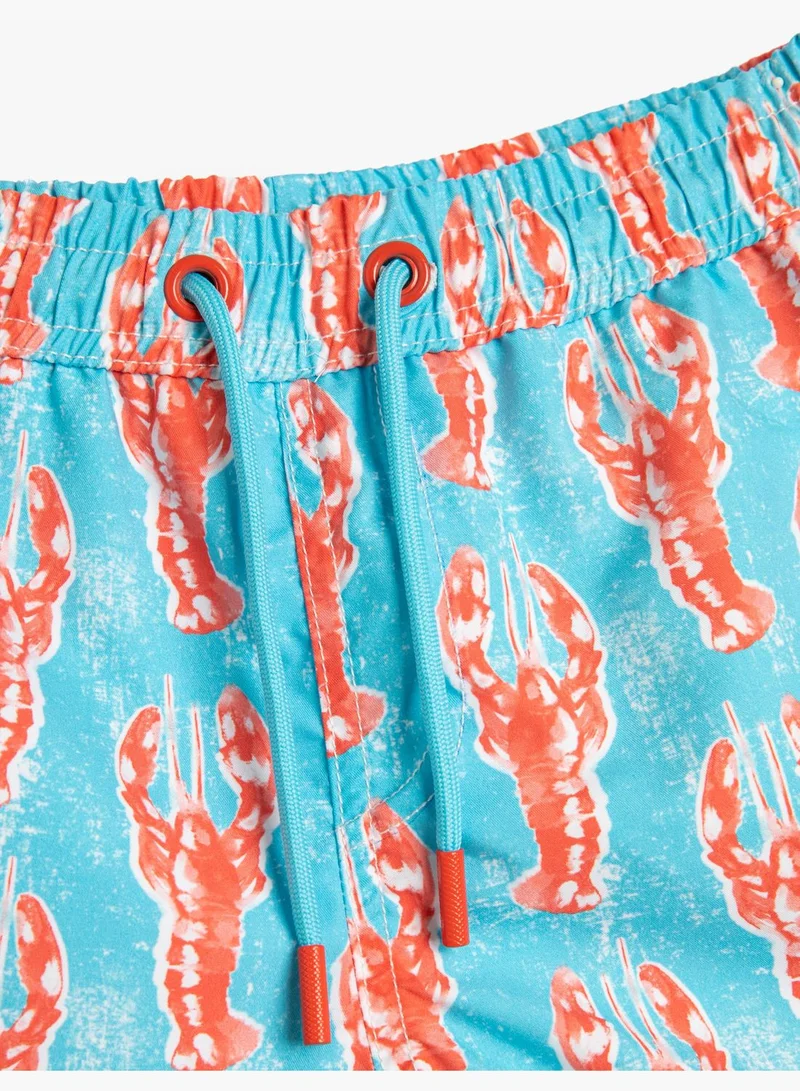 كوتون Swim Shorts Lobster Printed