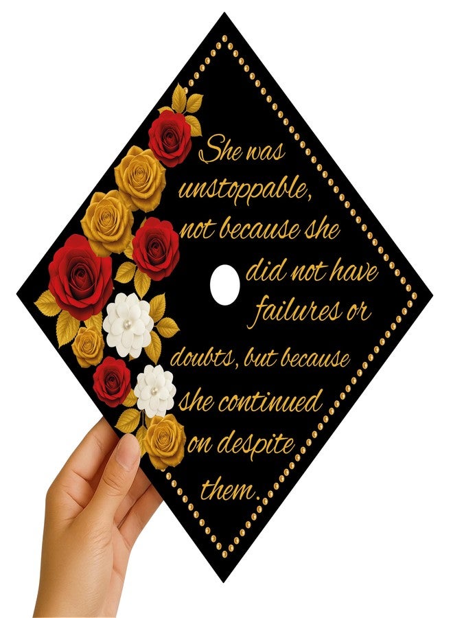 ADVANSYNC She Was Unstoppable Graduation Cap Topper - Image 4