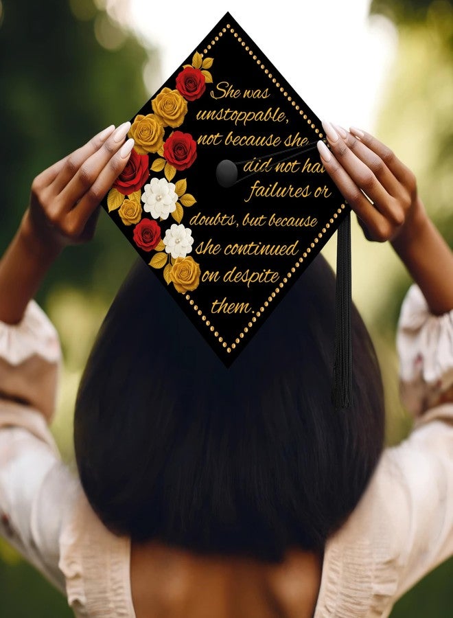 ADVANSYNC She Was Unstoppable Graduation Cap Topper - Image 2