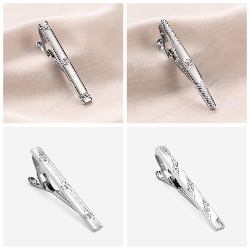 wynameleri Classic Tie Pins Tie Clips Set of 8 for Men in Gift Box - Image 4