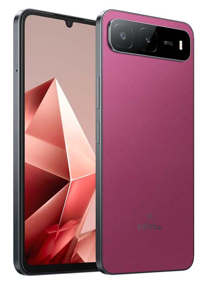 Infinix Hot 60i Dual SIM Plum Red 4GB RAM 128GB  5G - Middle East Version - Image 1
