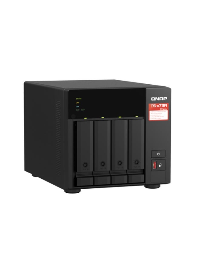 QNAP TS-473A-8G SAN/NAS Storage System, Black - Image 2