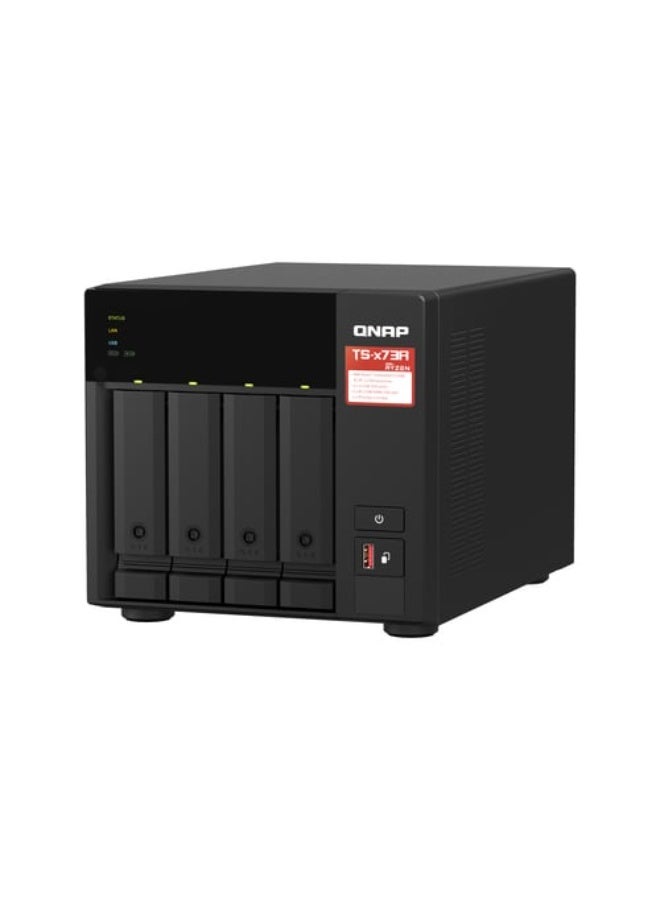 QNAP TS-473A-8G SAN/NAS Storage System, Black - Image 4