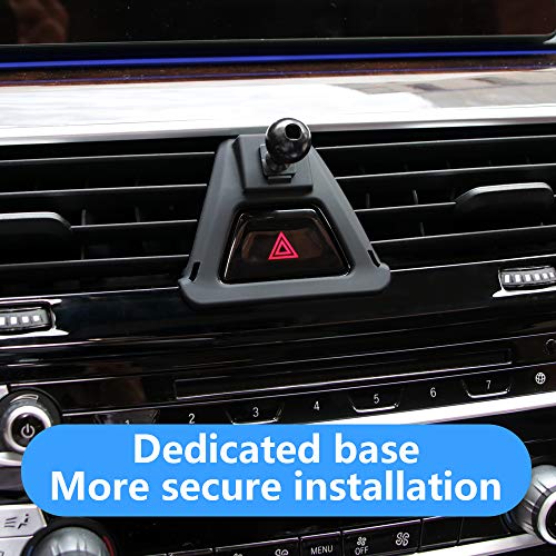 musttrue LUNQIN Car Phone Holder for BMW 5 Series 2017 2018 2019 2020 2021 2022 2023 530i 540i 530e M550i 540d M5 Auto Interior Accessories Phones Mount Cell Cellphone Mobile Cradle Charging Navigation Bracket - Image 4