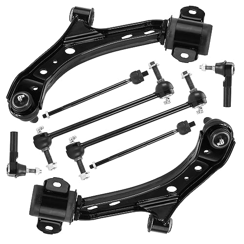ILONPA Front Lower Right & Left Control Arms w/Ball Joints Sway Bar End Links Tie Rod Ends Suspension Kit for 2005-2010 Ford Mustang (8PCs) - Image 1