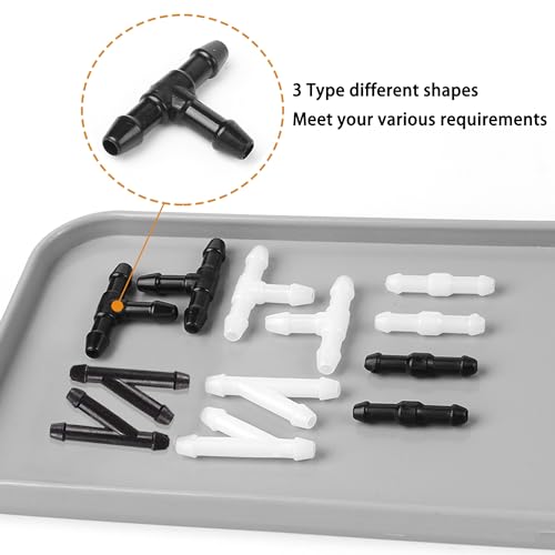 JAMCARI Windshield Washer Hose Kit - 4 Meter Universal Washer Fluid Hose with 12 Pcs Hose Connectors, Suitable for Most Windshield Washer Nozzle Installation, Connect Car Water Pump and Nozzles - Image 3