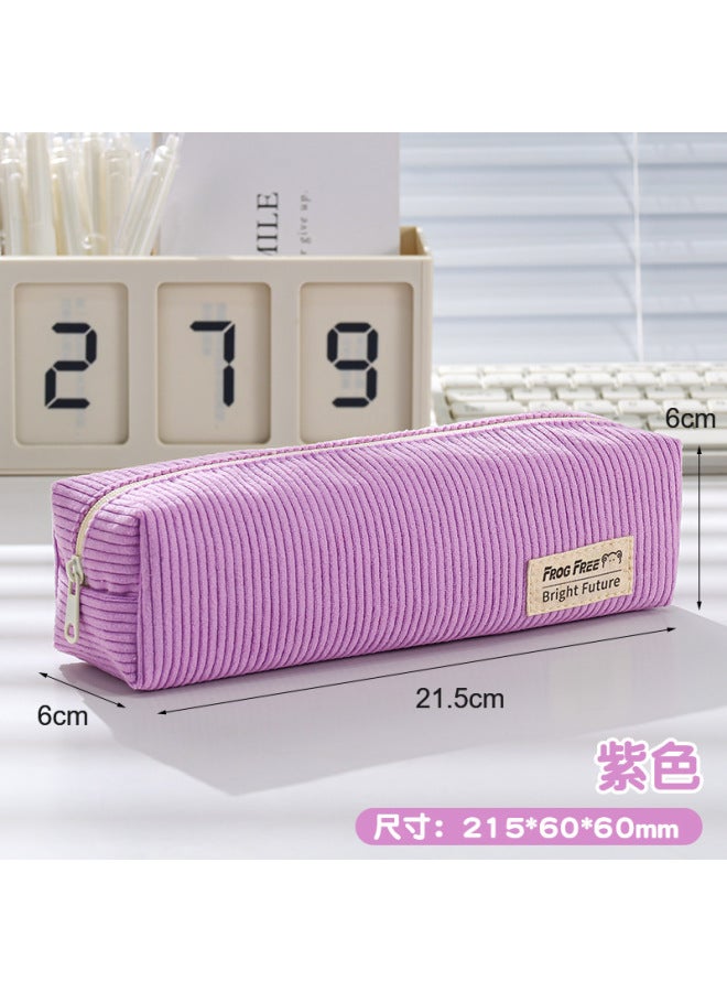New Corduroy Pencil Bag, Simple And Cute Pencil Case For Girls, Korean Style Stationery Bag, Mini High-end Pencil Case Customization