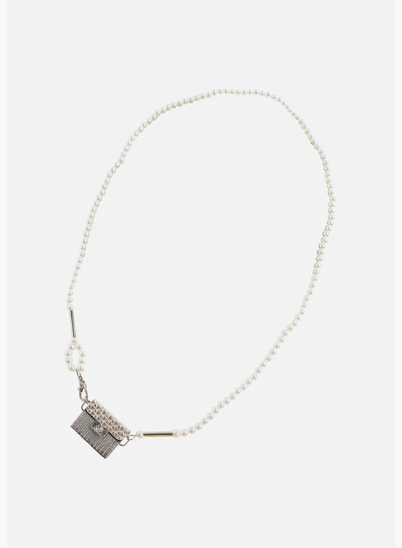 SOHI Silver Plated Designer Stone Western Wear Body Chain For Women