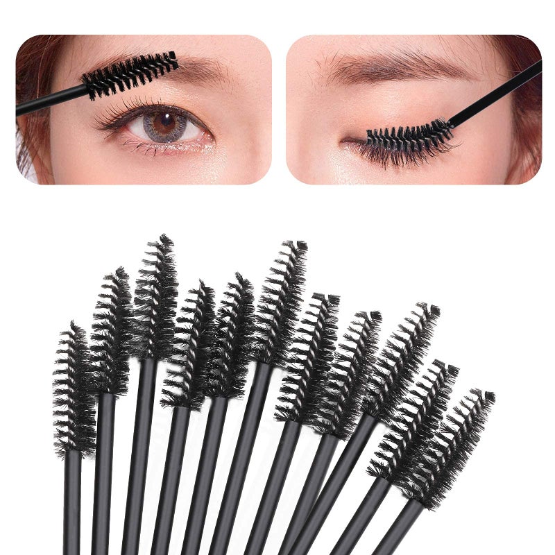 Tbestmax 400 Spoolies Mascara Wand and Lip Brush Disposable Lash Brushes for Eyelash Extensions, Lipstick Lip Gloss Wands Applicator Tool (Black) - Image 4