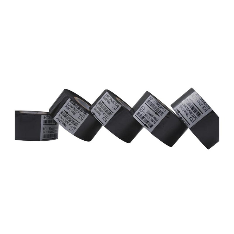 Smartpack Ribbon Role for Ribbon Batch Coding Date Printing Machine Pack of 5 (30 X 100 mm, Black) - Image 3
