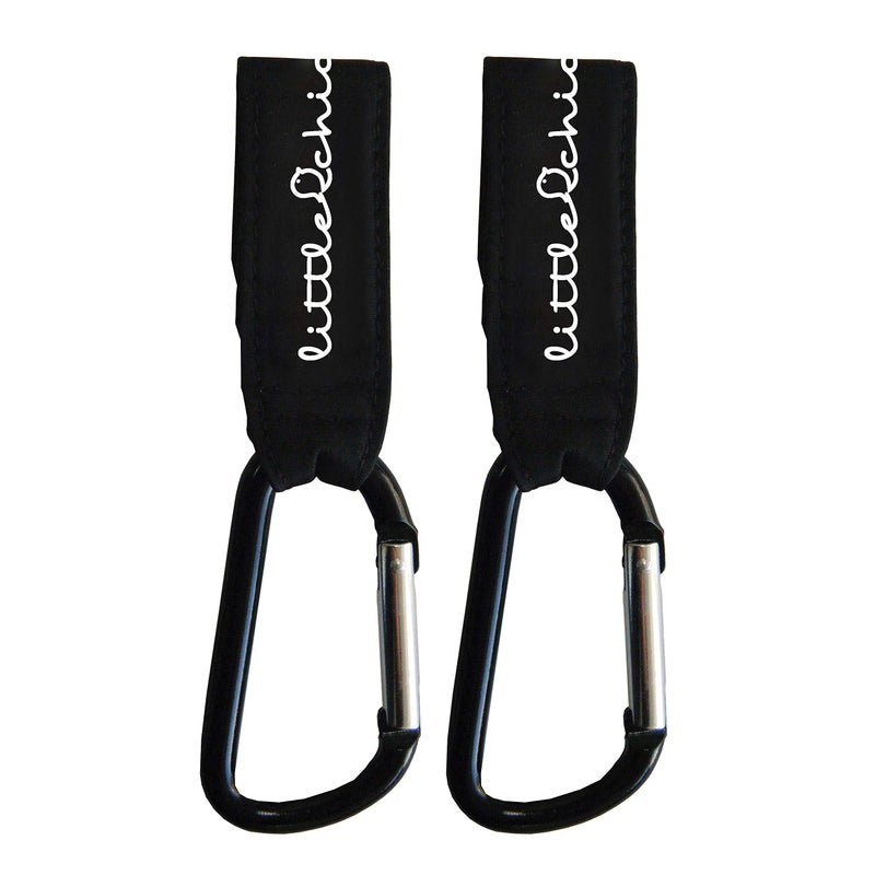 Little Chicks Stroller Hooks Clip Carabiner Purse and Bag Hanger 2 Pack Model CK095